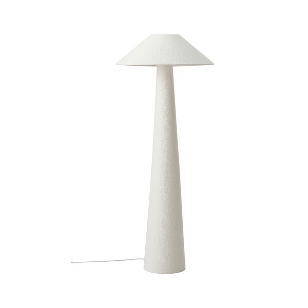 Baltos spalvos iš tekstilės pastatomas šviestuvas (aukštis 123 cm) Mila – Ellos Home