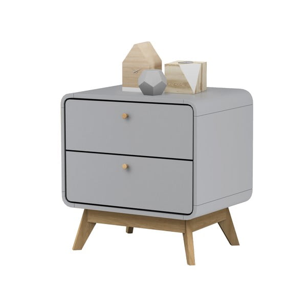 Pilkas naktinis staliukas Cassie - Støraa-image-3