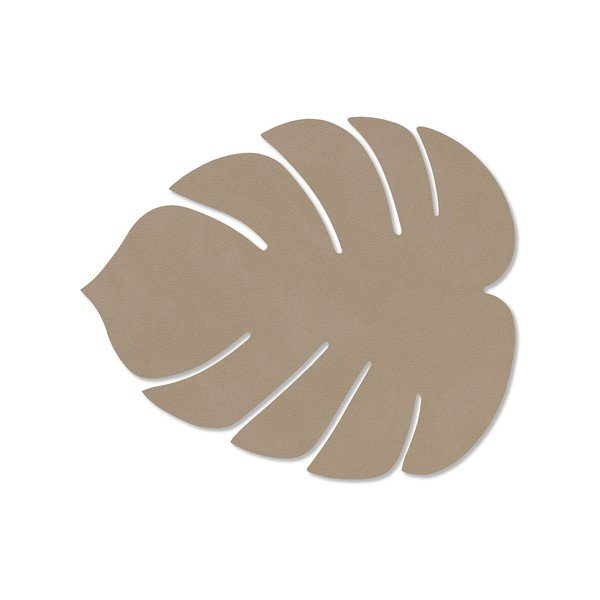 Iš eko odos padėkliukas 22x26 cm Monstera Leaf Nupo – LIND DNA