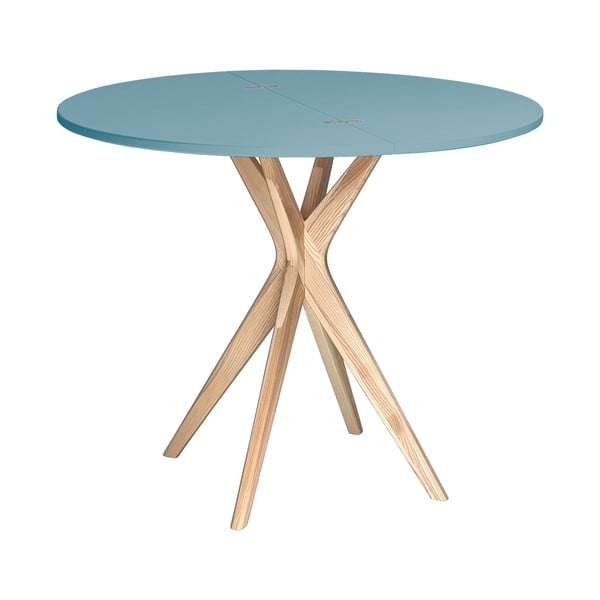 Apvalios formos prailginamas valgomojo stalas 45x90 cm Jubi – Ragaba-image-2