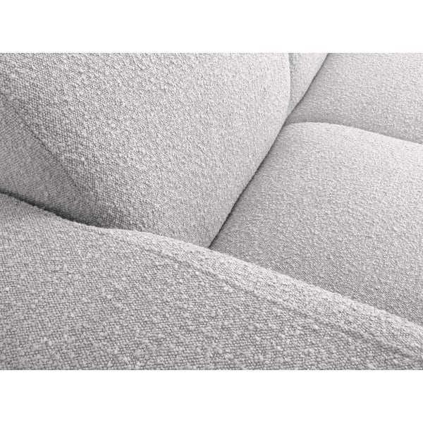Sofa šviesiai pilkos spalvos iš boucle 170 cm Molino – Micadoni Home-image-1