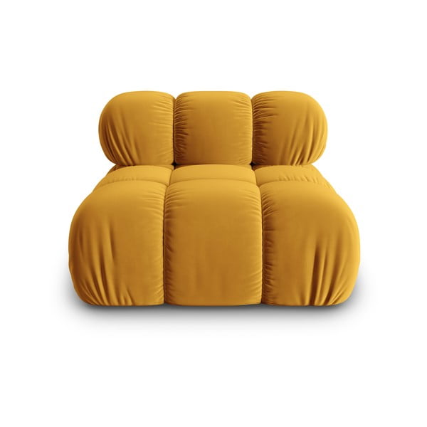 (modulinė) modulinė sofa geltonos spalvos iš velveto Bellis – Micadoni Home