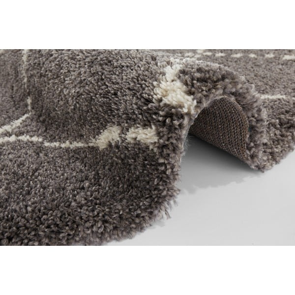 Pilkas kilimas Mint Rugs Hash, ⌀ 160 cm-image-1