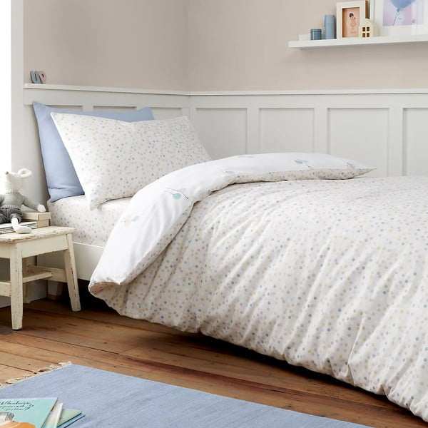 Iš flanelės vaikiška patalynė vaikiškai lovai 120x150 cm Balloons Spot – Bianca-image-2