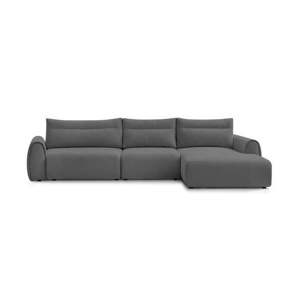 Kampinė sofa pilkos spalvos Aden – Bobochic Paris