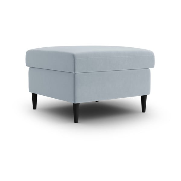 Šviesiai mėlynos spalvos iš velveto taburetė Kyoto – Cosmopolitan Design-image-1