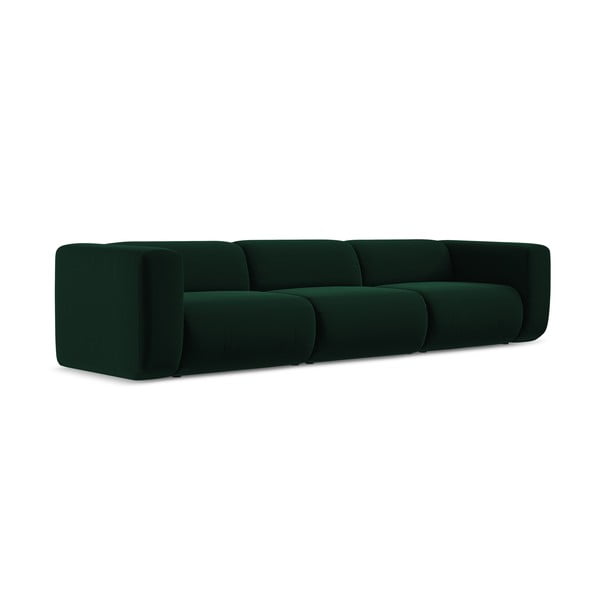 Tamsiai žalios spalvos iš velveto sofa 319 cm Ekahi – Makamii-image-3