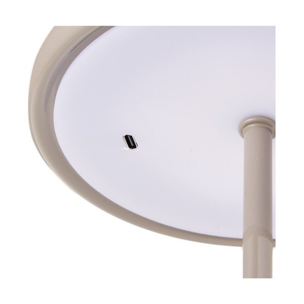 Taupe spalvos iš metalo stalinis šviestuvas LED (aukštis 23 cm) Margate – House Nordic-image-2