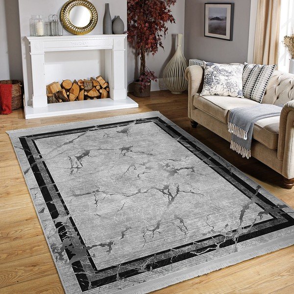 Pilkas kiliminis takelis 80x200 cm - Mila Home-image-4