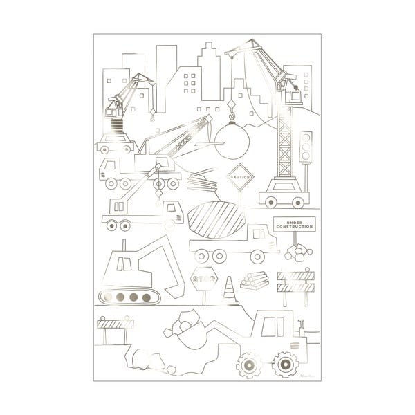 Spalvinimo knygelė Construction – Meri Meri-image-2