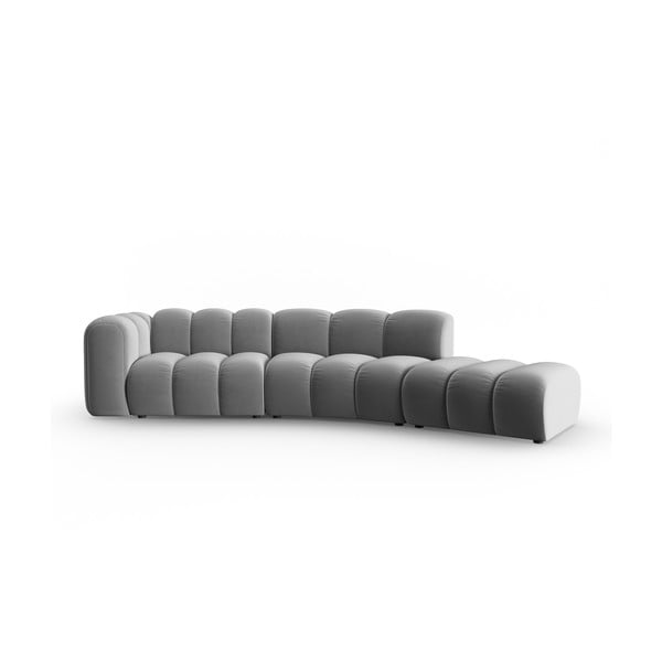 Kampinė sofa šviesiai pilkos spalvos (su kairiuoju kampu) Lupine – Micadoni Home