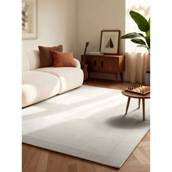 Rankų darbo kreminės spalvos kilimas iš vilnos mišinio 160x230 cm Kari – Villeroy&Boch-image-1