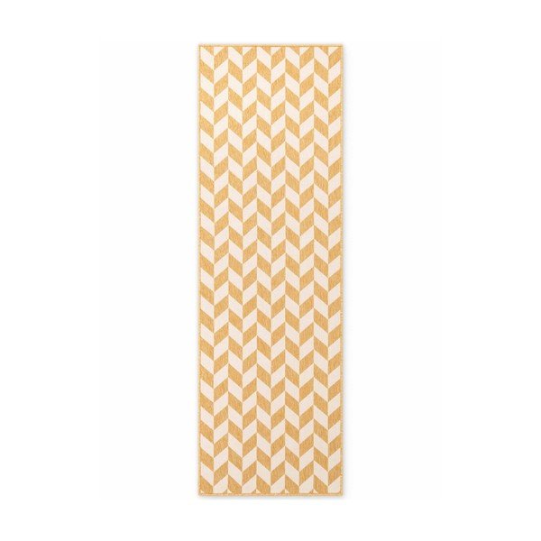 Ochros spalvos/kreminės spalvos lauko kilimas 80x200 cm Haringey Terrick – Ted Baker