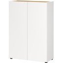 Baltos spalvos spintelė iš ąžuolo 74x105x33 cm Alviano – Germania