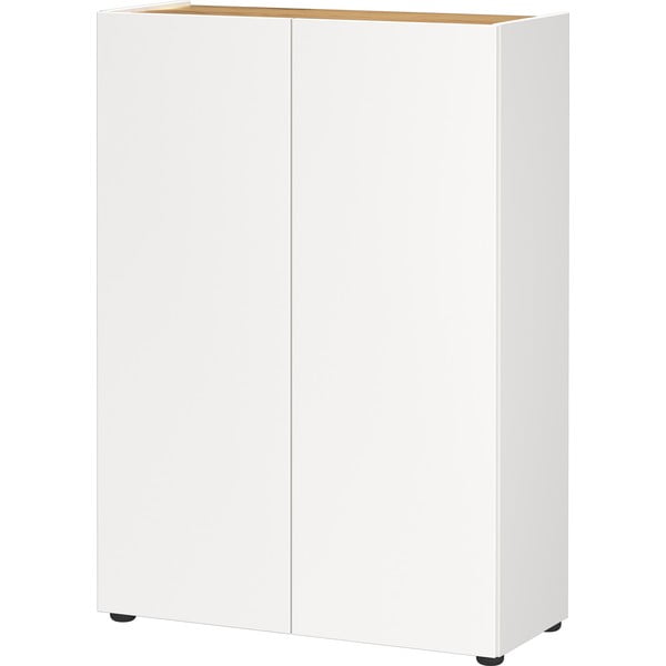 Baltos spalvos spintelė iš ąžuolo 74x105x33 cm Alviano – Germania