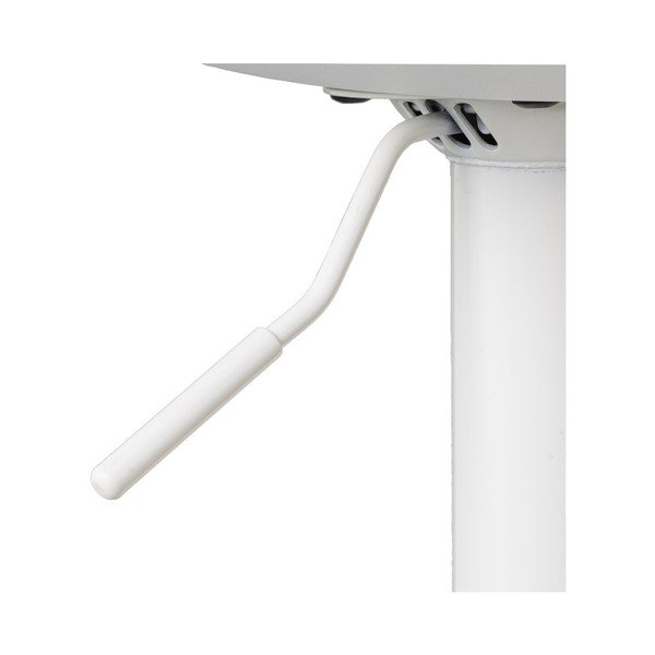 Iš dirbtinės odos reguliuojamo aukščio baro taburėtės baltos spalvos 2 vnt. (sėdynės aukštis 56,5 cm) – Casa Selección-image-2