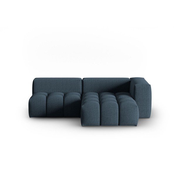 Tamsiai mėlynos spalvos kampinė sofa (su dešiniuoju kampu/su gultu) Verona – Cosmopolitan Design-image-2
