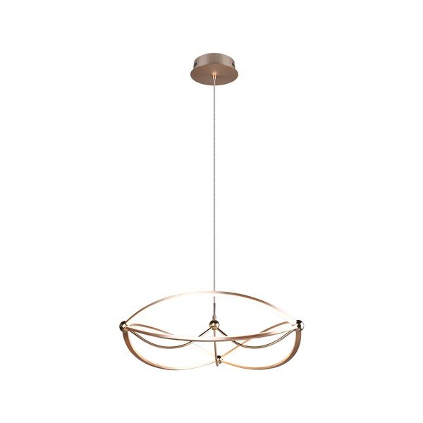 Žalvario spalvos kabantis šviestuvas LED su pritemdymo funkcija Charivari – Trio-image-2