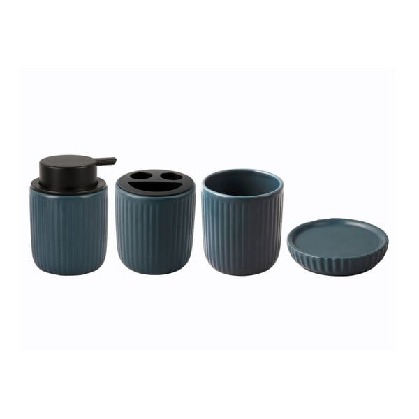 Iš keramikos vonios reikmenų rinkinys mėlynos spalvos  Neat  – PT LIVING