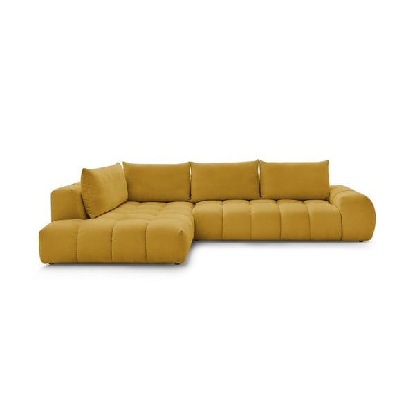 Kampinė sofa ochros spalvos (su kairiuoju kampu) Everest – Bobochic Paris