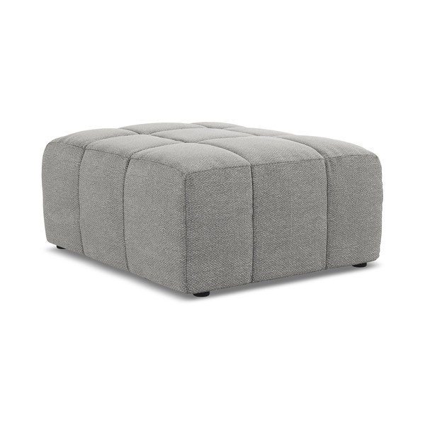 Pilkos spalvos taburetė iš boucle Aloha – Makamii-image-3