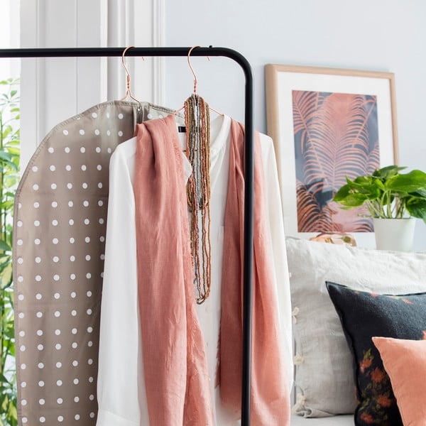 Smėlio spalvos suknelės dėklas Compactor Dots, 100 cm-image-1