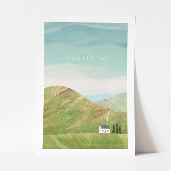 Plakatas Travelposter Scotland, 30 x 40 cm