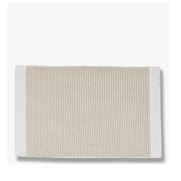 Vonios kilimėlis iš tekstilės baltos spalvos/smėlio spalvos 50x80 cm Grid – Mette Ditmer Denmark