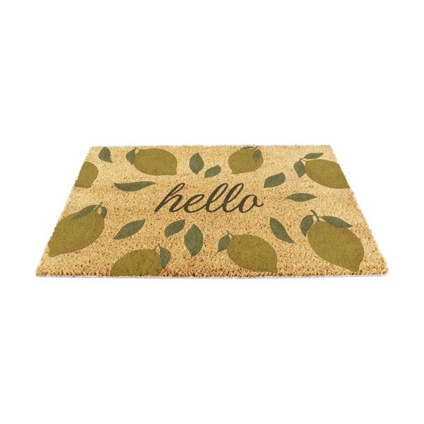 Iš kokoso pluošto grindų kilimėlis 40x60 cm Hello Lemons – Artsy Doormats