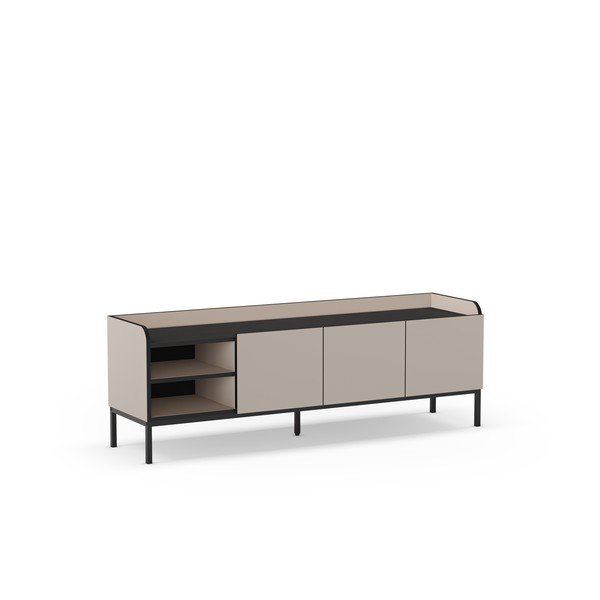 Kreminės spalvos TV spintelė 160x55x42 cm Adara – Marckeric-image-2