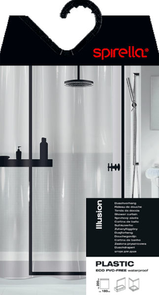 Dušo užuolaida 180x200 cm Illusion – Spirella-image-1