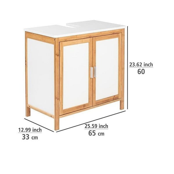 Bambukinė vonios spintelė Wenko Finja-image-4