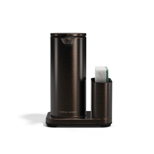 Automatinis bronzinės spalvos iš metalo stovas skalbimo reikmenims – simplehuman-image-4