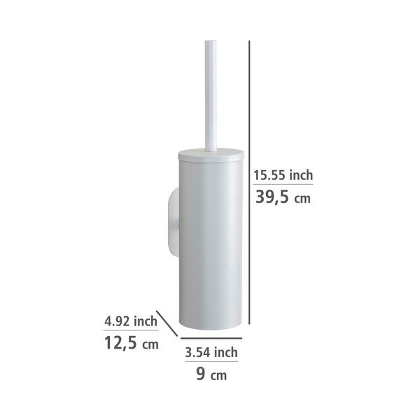 Klijuojamas iš nerūdijančio plieno tualeto šepetys baltos spalvos Orea – Wenko-image-3