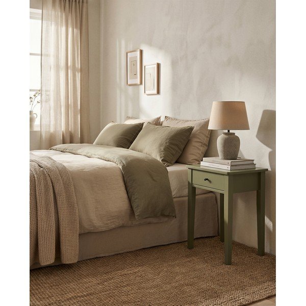 Žalios spalvos matinis naktinis staliukas Bart – Marckeric-image-1