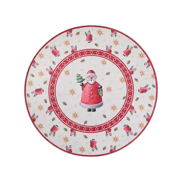 Raudonos spalvos apvalios formos kilimas su Kalėdų motyvu ø 160 cm Toy's Delight Santa Claus – Villeroy&Boch