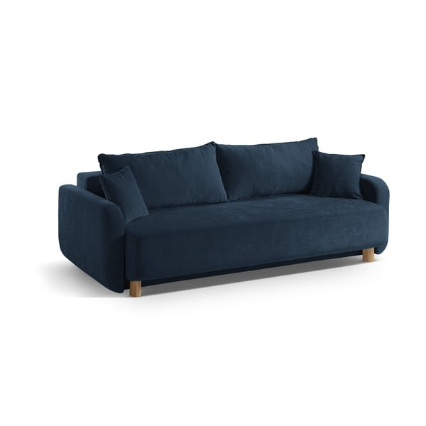 Tamsiai mėlynos spalvos sulankstoma/su sandėliavimo vieta sofa 231 cm Elen – Micadoni -image-2