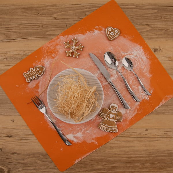 Sidabrinės spalvos stalo įrankiai iš nerūdijančio plieno 24 vnt. Shape – Orion-image-3