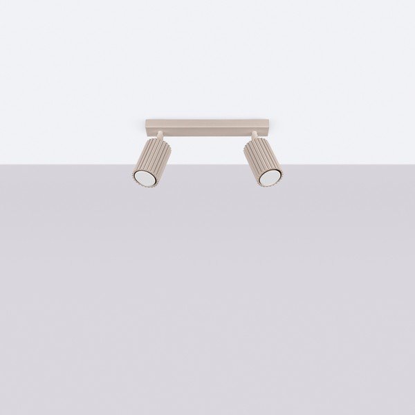 Taupe spalvos iš metalo taškinis šviestuvas 6,5x30 cm Gleam – Sollux-image-2