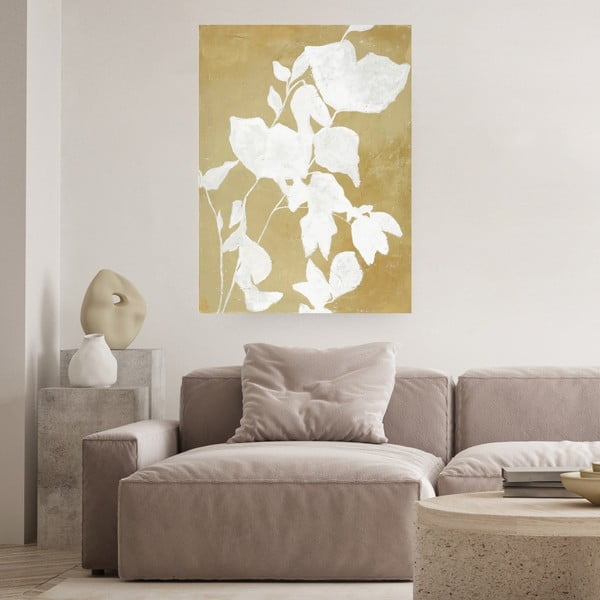Rankomis tapytas paveikslas 90x120 cm Yellow - Malerifabrikken-image-1