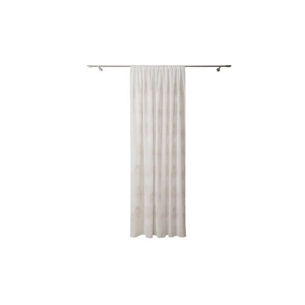 Permatoma užuolaida smėlio spalvos 140x260 cm Cybele – Mendola Fabrics-image-2