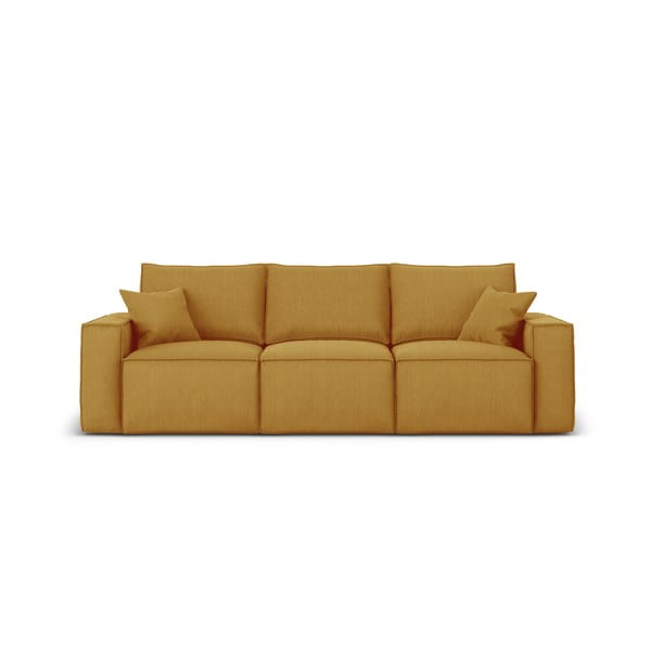 Geltonos spalvos sofa "Cosmopolitan Design Miami", 245 cm