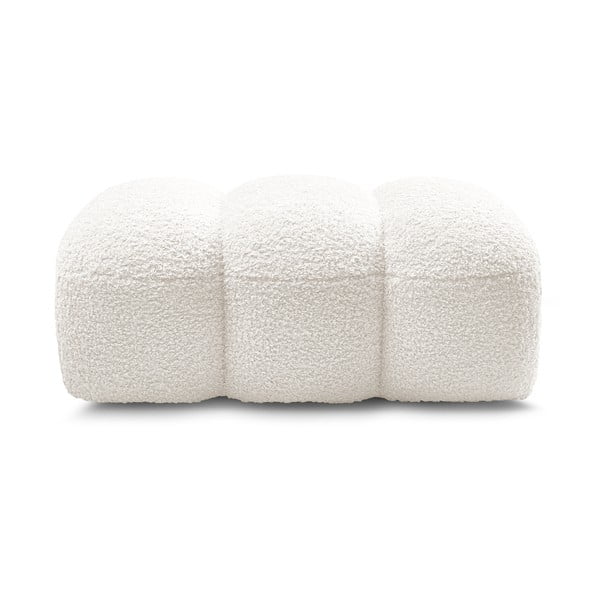 Baltos spalvos iš boucle taburetė Hippolyte – Bobochic Paris