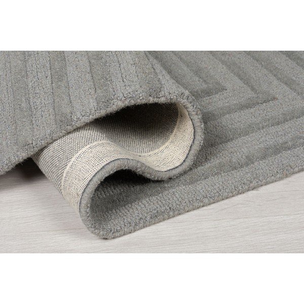 Pilkas vilnonis kilimas Flair Rugs Estela, 160 x 230 cm-image-3