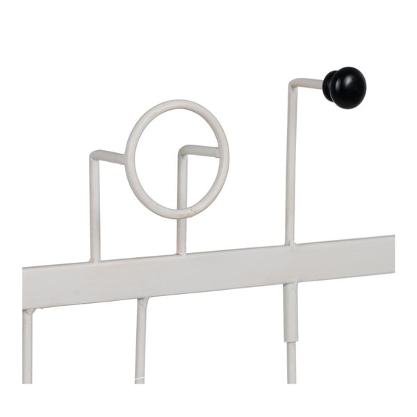 Iš metalo sieninė lentyna baltos spalvos – Ixia-image-2