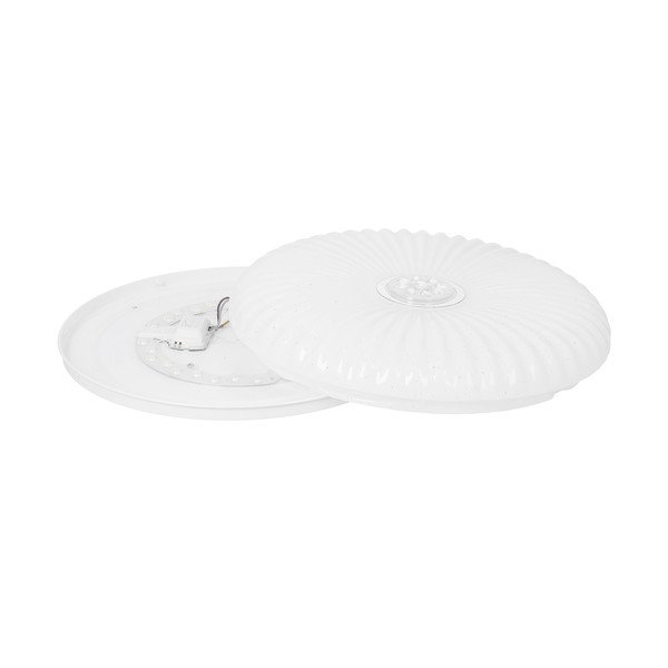 Baltos spalvos lubinis šviestuvas LED su nuotolinio valdymo funkcija/su pritemdymo funkcija 38x38 cm Perola – Candellux Lighting-image-4