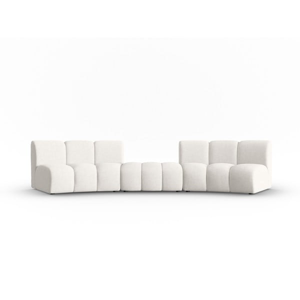 Sofa baltos spalvos 367 cm Lupine – Micadoni Home