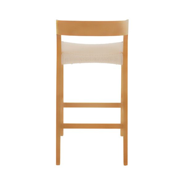 Natūralios spalvos iš guobos masyvo baro taburetė (sėdynės aukštis 65 cm) Vikdalen – Jotex-image-4