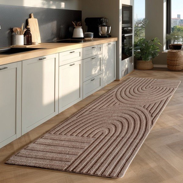 Smėlio spalvos kilimas 80x250 cm Pompei 1611 – Ayyildiz Carpets-image-1