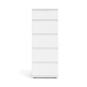 Aukšta šoninė spintelė baltos spalvos 40x107 cm Nova – Tvilum